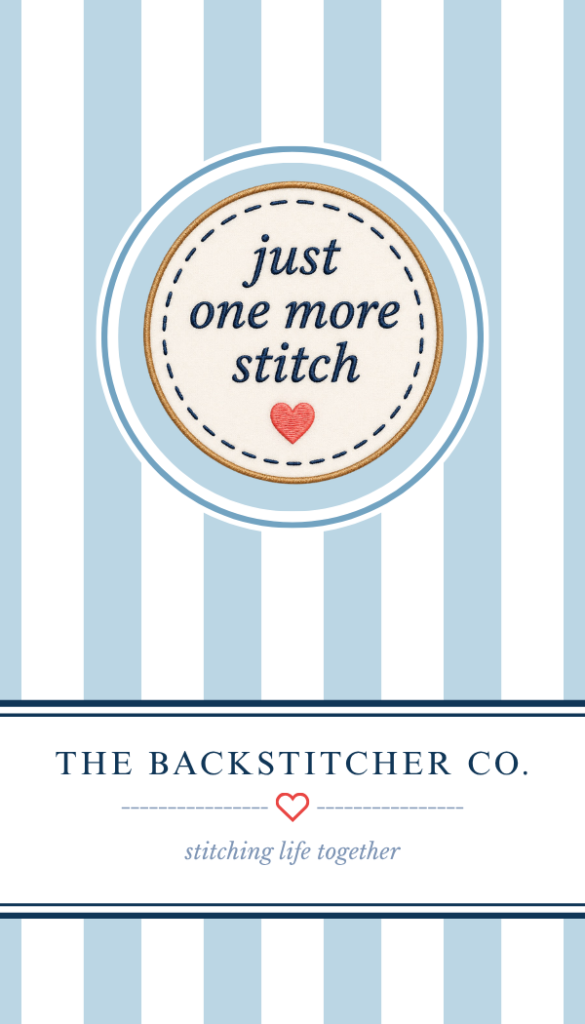 Just One More Stitch needle minder with heart